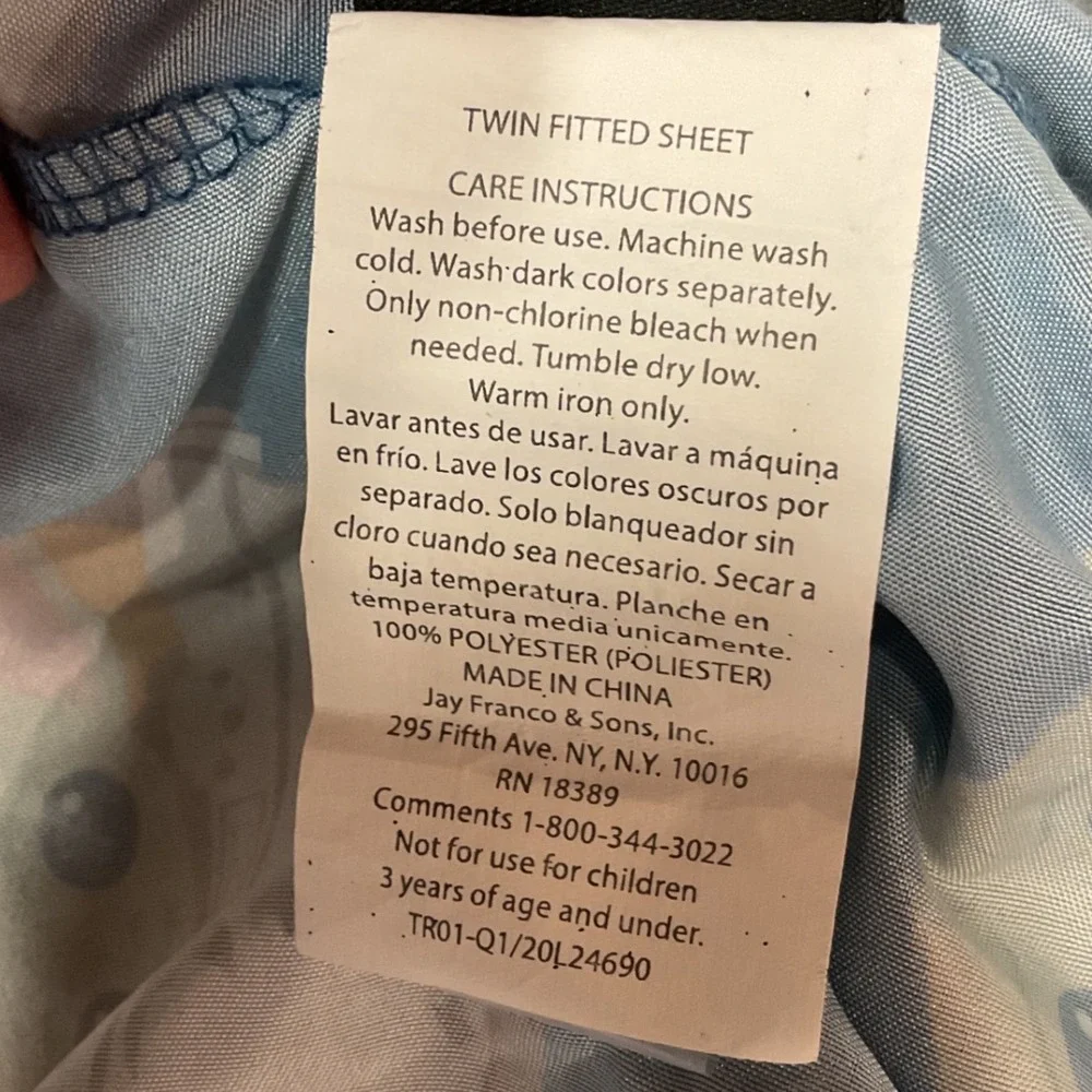 Star Wars Kids The Mandalorian Baby Yoda Twin Fitted Sheet Set‎ Bedding Set